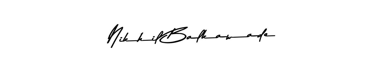 Also You can easily find your signature by using the search form. We will create Nikhil Balkawade name handwritten signature images for you free of cost using Asem Kandis PERSONAL USE sign style. Nikhil Balkawade signature style 9 images and pictures png