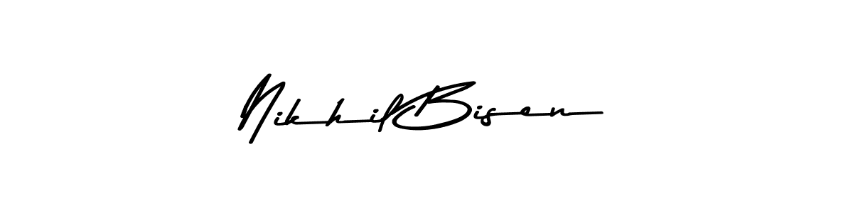 Design your own signature with our free online signature maker. With this signature software, you can create a handwritten (Asem Kandis PERSONAL USE) signature for name Nikhil Bisen. Nikhil Bisen signature style 9 images and pictures png