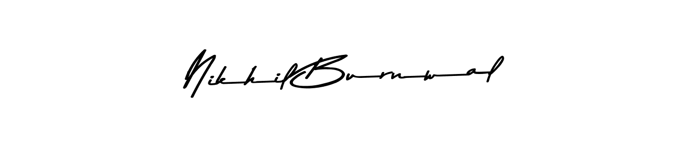 You should practise on your own different ways (Asem Kandis PERSONAL USE) to write your name (Nikhil Burnwal) in signature. don't let someone else do it for you. Nikhil Burnwal signature style 9 images and pictures png