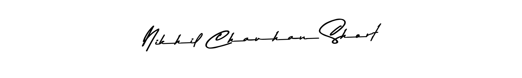 Nikhil Chauhan Short stylish signature style. Best Handwritten Sign (Asem Kandis PERSONAL USE) for my name. Handwritten Signature Collection Ideas for my name Nikhil Chauhan Short. Nikhil Chauhan Short signature style 9 images and pictures png