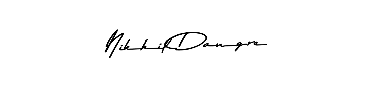 You should practise on your own different ways (Asem Kandis PERSONAL USE) to write your name (Nikhil Dangre) in signature. don't let someone else do it for you. Nikhil Dangre signature style 9 images and pictures png