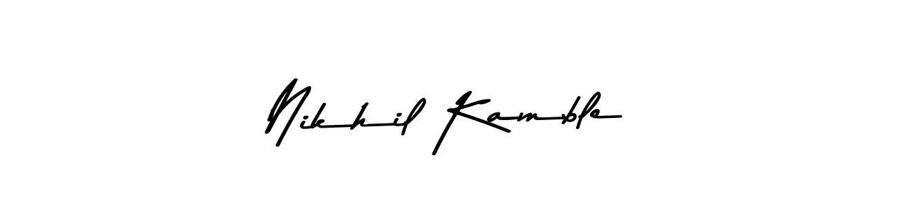 How to Draw Nikhil Kamble signature style? Asem Kandis PERSONAL USE is a latest design signature styles for name Nikhil Kamble. Nikhil Kamble signature style 9 images and pictures png