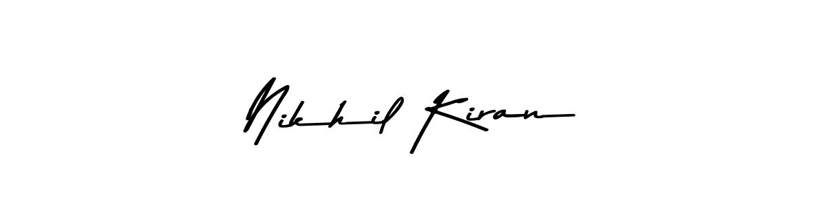 Also You can easily find your signature by using the search form. We will create Nikhil Kiran name handwritten signature images for you free of cost using Asem Kandis PERSONAL USE sign style. Nikhil Kiran signature style 9 images and pictures png
