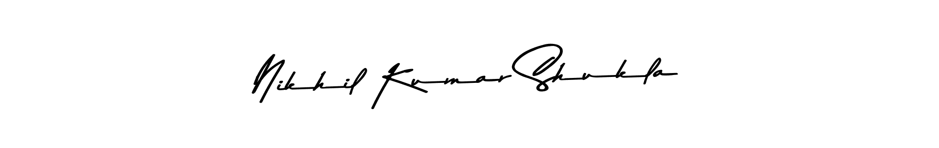 The best way (Asem Kandis PERSONAL USE) to make a short signature is to pick only two or three words in your name. The name Nikhil Kumar Shukla include a total of six letters. For converting this name. Nikhil Kumar Shukla signature style 9 images and pictures png
