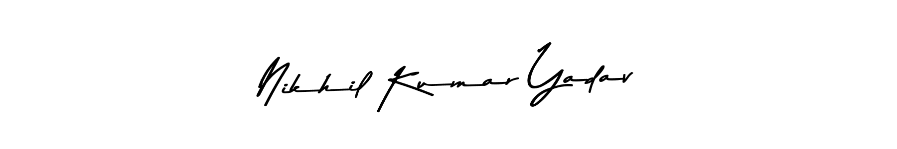 Nikhil Kumar Yadav stylish signature style. Best Handwritten Sign (Asem Kandis PERSONAL USE) for my name. Handwritten Signature Collection Ideas for my name Nikhil Kumar Yadav. Nikhil Kumar Yadav signature style 9 images and pictures png