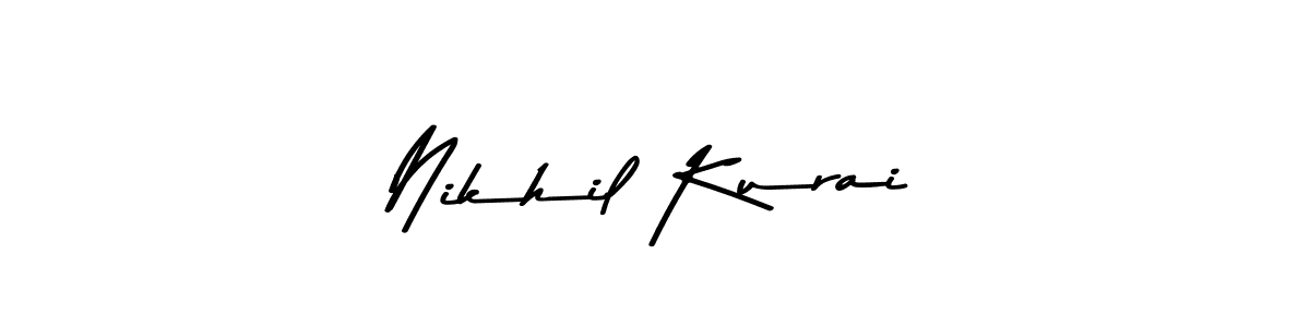 Create a beautiful signature design for name Nikhil Kurai. With this signature (Asem Kandis PERSONAL USE) fonts, you can make a handwritten signature for free. Nikhil Kurai signature style 9 images and pictures png