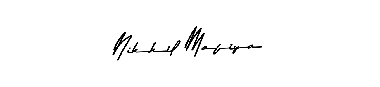 if you are searching for the best signature style for your name Nikhil Mafiya. so please give up your signature search. here we have designed multiple signature styles  using Asem Kandis PERSONAL USE. Nikhil Mafiya signature style 9 images and pictures png