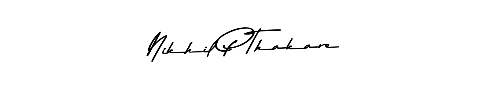 Similarly Asem Kandis PERSONAL USE is the best handwritten signature design. Signature creator online .You can use it as an online autograph creator for name Nikhil P Thakare. Nikhil P Thakare signature style 9 images and pictures png