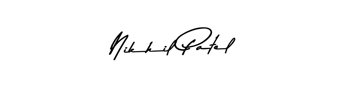 Nikhil Patel stylish signature style. Best Handwritten Sign (Asem Kandis PERSONAL USE) for my name. Handwritten Signature Collection Ideas for my name Nikhil Patel. Nikhil Patel signature style 9 images and pictures png