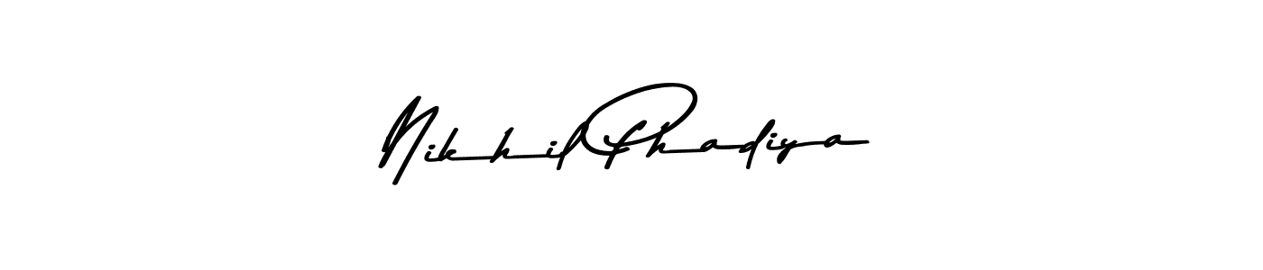 Also we have Nikhil Phadiya name is the best signature style. Create professional handwritten signature collection using Asem Kandis PERSONAL USE autograph style. Nikhil Phadiya signature style 9 images and pictures png