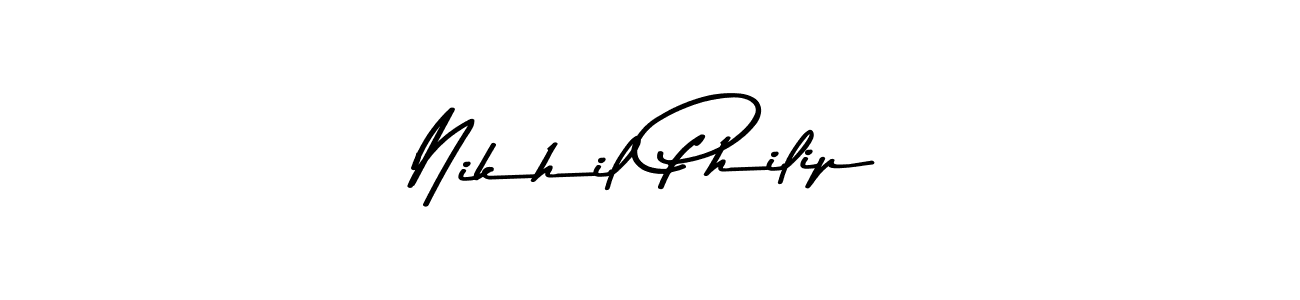 You should practise on your own different ways (Asem Kandis PERSONAL USE) to write your name (Nikhil Philip) in signature. don't let someone else do it for you. Nikhil Philip signature style 9 images and pictures png