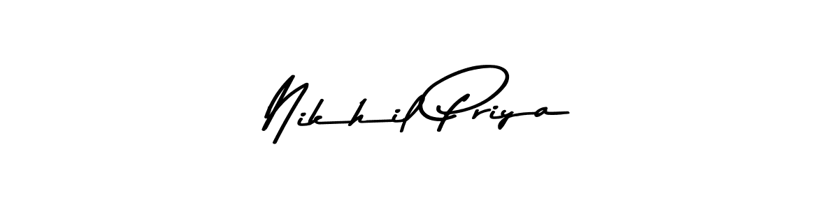 Here are the top 10 professional signature styles for the name Nikhil Priya. These are the best autograph styles you can use for your name. Nikhil Priya signature style 9 images and pictures png