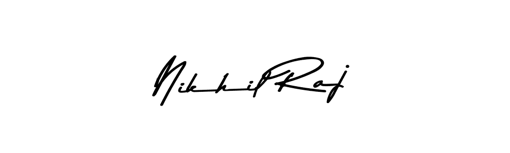 Create a beautiful signature design for name Nikhil Raj. With this signature (Asem Kandis PERSONAL USE) fonts, you can make a handwritten signature for free. Nikhil Raj signature style 9 images and pictures png