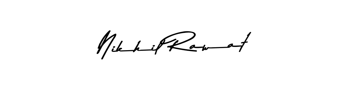 Nikhil Rawat stylish signature style. Best Handwritten Sign (Asem Kandis PERSONAL USE) for my name. Handwritten Signature Collection Ideas for my name Nikhil Rawat. Nikhil Rawat signature style 9 images and pictures png