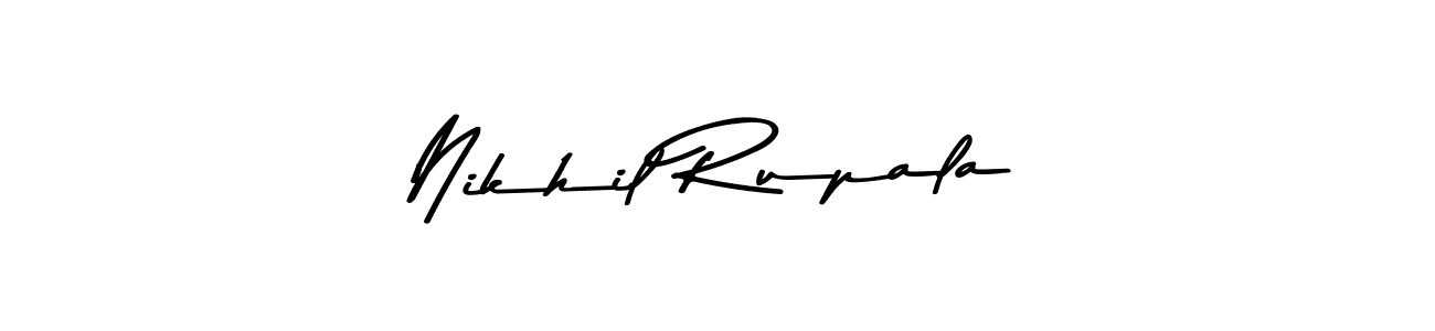 Create a beautiful signature design for name Nikhil Rupala. With this signature (Asem Kandis PERSONAL USE) fonts, you can make a handwritten signature for free. Nikhil Rupala signature style 9 images and pictures png