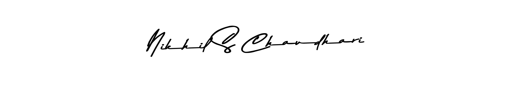 Here are the top 10 professional signature styles for the name Nikhil S Chaudhari. These are the best autograph styles you can use for your name. Nikhil S Chaudhari signature style 9 images and pictures png