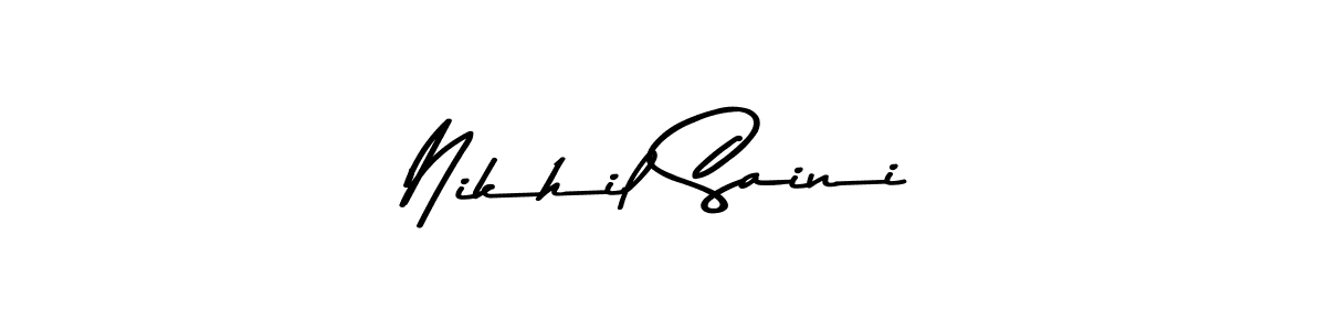 You should practise on your own different ways (Asem Kandis PERSONAL USE) to write your name (Nikhil Saini) in signature. don't let someone else do it for you. Nikhil Saini signature style 9 images and pictures png