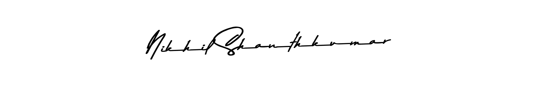 How to Draw Nikhil Shanthkumar signature style? Asem Kandis PERSONAL USE is a latest design signature styles for name Nikhil Shanthkumar. Nikhil Shanthkumar signature style 9 images and pictures png