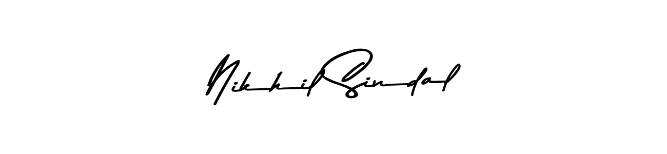 Also You can easily find your signature by using the search form. We will create Nikhil Sindal name handwritten signature images for you free of cost using Asem Kandis PERSONAL USE sign style. Nikhil Sindal signature style 9 images and pictures png
