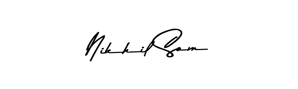 Make a beautiful signature design for name Nikhil Som. Use this online signature maker to create a handwritten signature for free. Nikhil Som signature style 9 images and pictures png