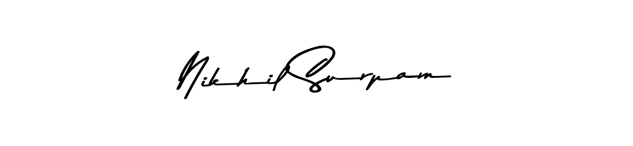 Here are the top 10 professional signature styles for the name Nikhil Surpam. These are the best autograph styles you can use for your name. Nikhil Surpam signature style 9 images and pictures png