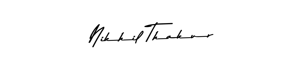 Use a signature maker to create a handwritten signature online. With this signature software, you can design (Asem Kandis PERSONAL USE) your own signature for name Nikhil Thakur. Nikhil Thakur signature style 9 images and pictures png