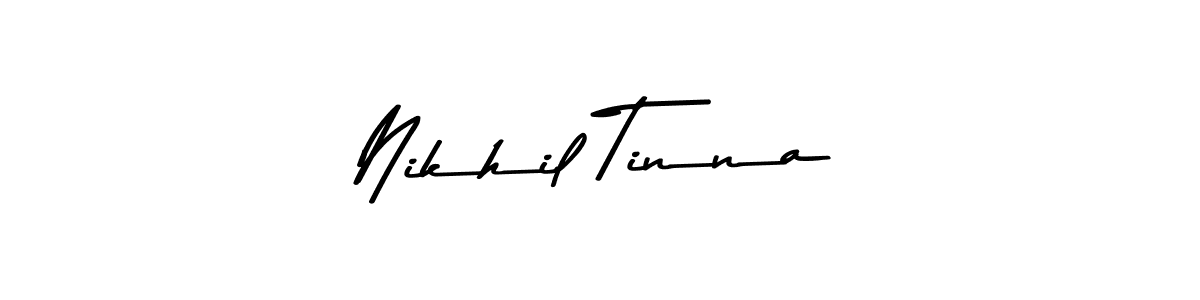 How to make Nikhil Tinna signature? Asem Kandis PERSONAL USE is a professional autograph style. Create handwritten signature for Nikhil Tinna name. Nikhil Tinna signature style 9 images and pictures png