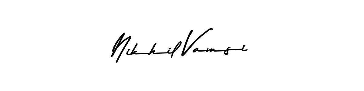 Similarly Asem Kandis PERSONAL USE is the best handwritten signature design. Signature creator online .You can use it as an online autograph creator for name Nikhil Vamsi. Nikhil Vamsi signature style 9 images and pictures png