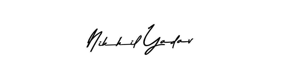 How to make Nikhil Yadav signature? Asem Kandis PERSONAL USE is a professional autograph style. Create handwritten signature for Nikhil Yadav name. Nikhil Yadav signature style 9 images and pictures png