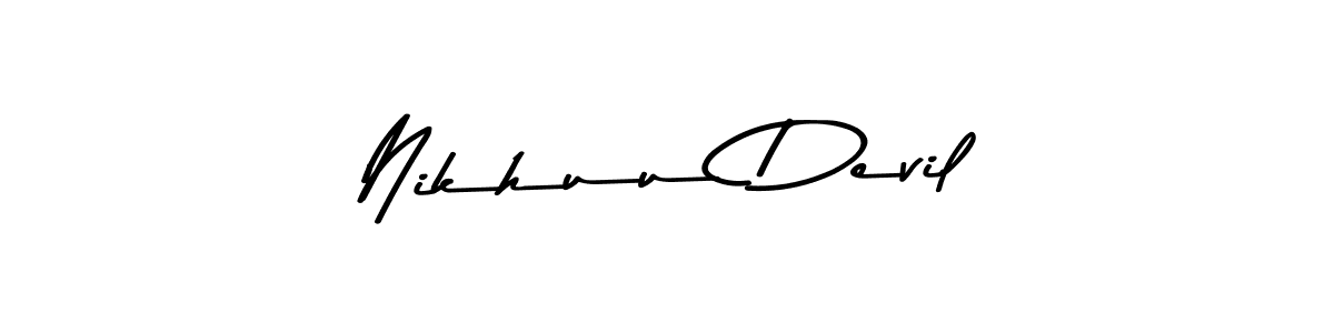 How to make Nikhuu Devil signature? Asem Kandis PERSONAL USE is a professional autograph style. Create handwritten signature for Nikhuu Devil name. Nikhuu Devil signature style 9 images and pictures png