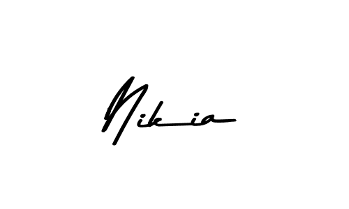 How to make Nikia name signature. Use Asem Kandis PERSONAL USE style for creating short signs online. This is the latest handwritten sign. Nikia signature style 9 images and pictures png