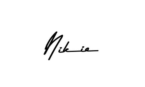Nikie stylish signature style. Best Handwritten Sign (Asem Kandis PERSONAL USE) for my name. Handwritten Signature Collection Ideas for my name Nikie. Nikie signature style 9 images and pictures png
