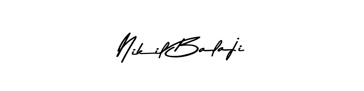 Asem Kandis PERSONAL USE is a professional signature style that is perfect for those who want to add a touch of class to their signature. It is also a great choice for those who want to make their signature more unique. Get Nikil Balaji name to fancy signature for free. Nikil Balaji signature style 9 images and pictures png