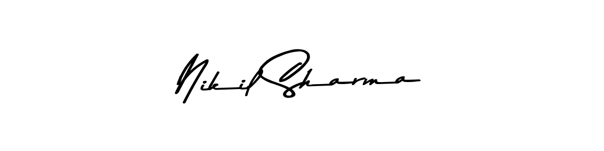 It looks lik you need a new signature style for name Nikil Sharma. Design unique handwritten (Asem Kandis PERSONAL USE) signature with our free signature maker in just a few clicks. Nikil Sharma signature style 9 images and pictures png