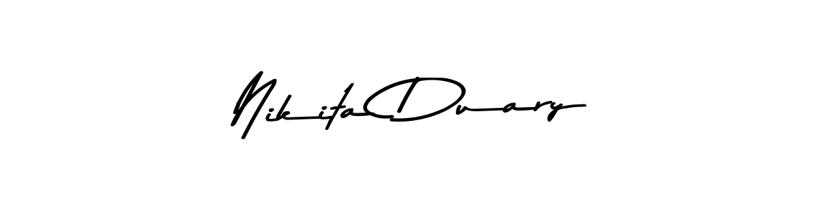 Nikita Duary stylish signature style. Best Handwritten Sign (Asem Kandis PERSONAL USE) for my name. Handwritten Signature Collection Ideas for my name Nikita Duary. Nikita Duary signature style 9 images and pictures png