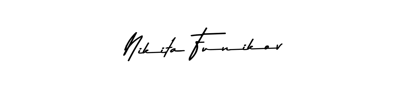 Nikita Funikov stylish signature style. Best Handwritten Sign (Asem Kandis PERSONAL USE) for my name. Handwritten Signature Collection Ideas for my name Nikita Funikov. Nikita Funikov signature style 9 images and pictures png