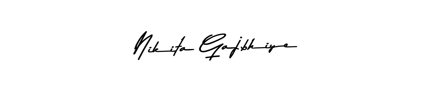 Create a beautiful signature design for name Nikita Gajbhiye. With this signature (Asem Kandis PERSONAL USE) fonts, you can make a handwritten signature for free. Nikita Gajbhiye signature style 9 images and pictures png