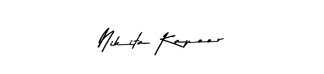 Use a signature maker to create a handwritten signature online. With this signature software, you can design (Asem Kandis PERSONAL USE) your own signature for name Nikita Kapoor. Nikita Kapoor signature style 9 images and pictures png
