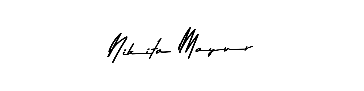 Similarly Asem Kandis PERSONAL USE is the best handwritten signature design. Signature creator online .You can use it as an online autograph creator for name Nikita Mayur. Nikita Mayur signature style 9 images and pictures png