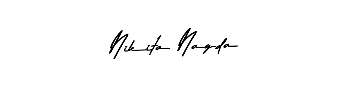 Also You can easily find your signature by using the search form. We will create Nikita Nagda name handwritten signature images for you free of cost using Asem Kandis PERSONAL USE sign style. Nikita Nagda signature style 9 images and pictures png