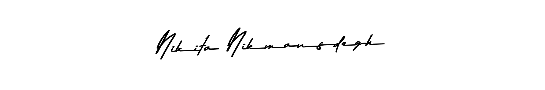 Asem Kandis PERSONAL USE is a professional signature style that is perfect for those who want to add a touch of class to their signature. It is also a great choice for those who want to make their signature more unique. Get Nikita Nikmansdegh name to fancy signature for free. Nikita Nikmansdegh signature style 9 images and pictures png