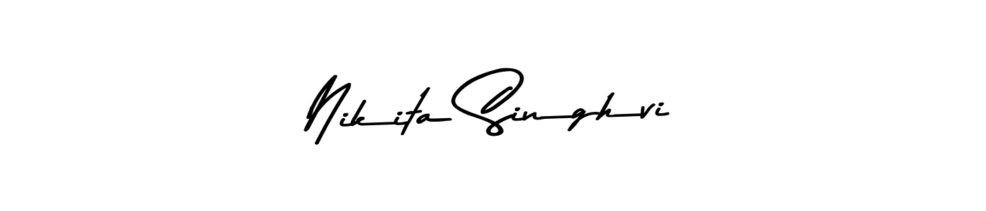 Use a signature maker to create a handwritten signature online. With this signature software, you can design (Asem Kandis PERSONAL USE) your own signature for name Nikita Singhvi. Nikita Singhvi signature style 9 images and pictures png