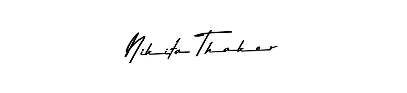 Here are the top 10 professional signature styles for the name Nikita Thaker. These are the best autograph styles you can use for your name. Nikita Thaker signature style 9 images and pictures png