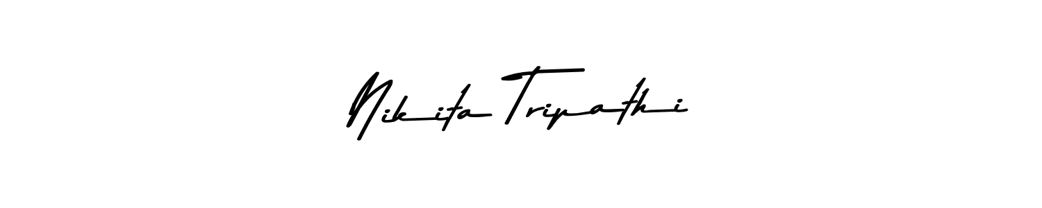 Use a signature maker to create a handwritten signature online. With this signature software, you can design (Asem Kandis PERSONAL USE) your own signature for name Nikita Tripathi. Nikita Tripathi signature style 9 images and pictures png
