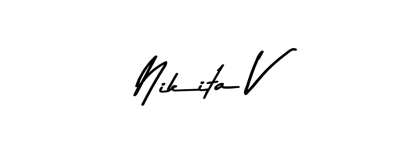 How to Draw Nikita V signature style? Asem Kandis PERSONAL USE is a latest design signature styles for name Nikita V. Nikita V signature style 9 images and pictures png