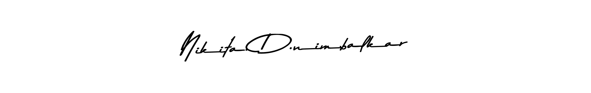 Also You can easily find your signature by using the search form. We will create Nikita. D.nimbalkar name handwritten signature images for you free of cost using Asem Kandis PERSONAL USE sign style. Nikita. D.nimbalkar signature style 9 images and pictures png