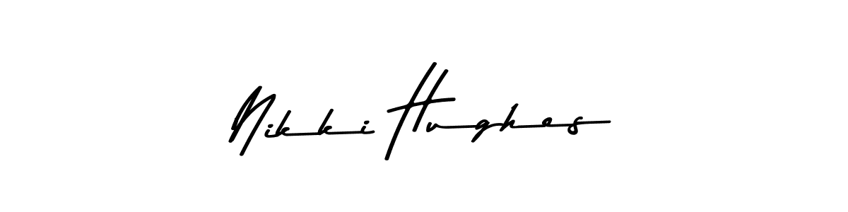 The best way (Asem Kandis PERSONAL USE) to make a short signature is to pick only two or three words in your name. The name Nikki Hughes include a total of six letters. For converting this name. Nikki Hughes signature style 9 images and pictures png