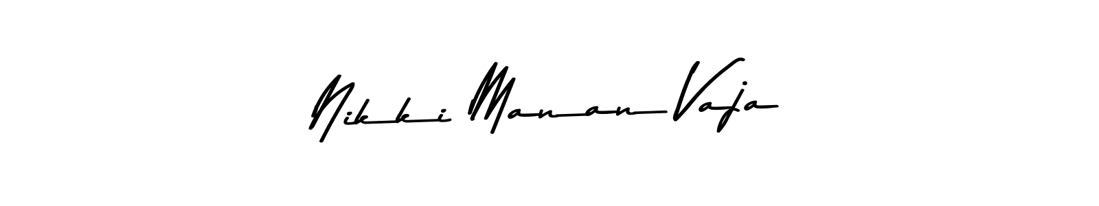 Also You can easily find your signature by using the search form. We will create Nikki Manan Vaja name handwritten signature images for you free of cost using Asem Kandis PERSONAL USE sign style. Nikki Manan Vaja signature style 9 images and pictures png