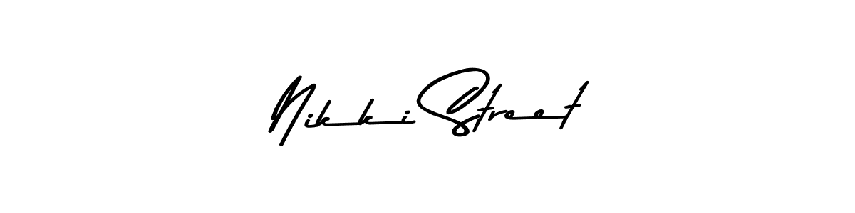 You should practise on your own different ways (Asem Kandis PERSONAL USE) to write your name (Nikki Street) in signature. don't let someone else do it for you. Nikki Street signature style 9 images and pictures png