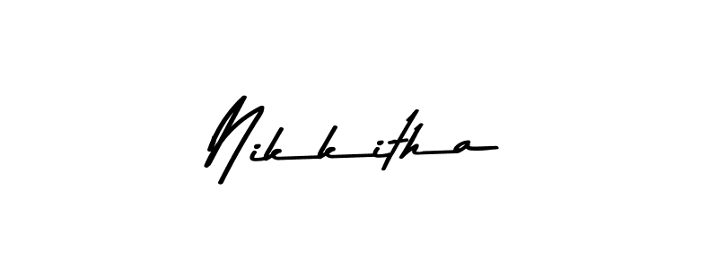 Make a beautiful signature design for name Nikkitha. Use this online signature maker to create a handwritten signature for free. Nikkitha signature style 9 images and pictures png